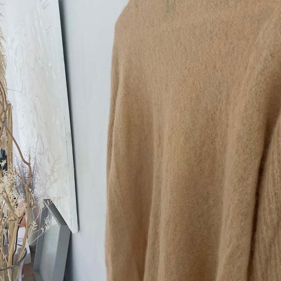 Aje Psychedelia Ribbed Sleeve Logo Jumper - M / Camel - Picture 11 of 13